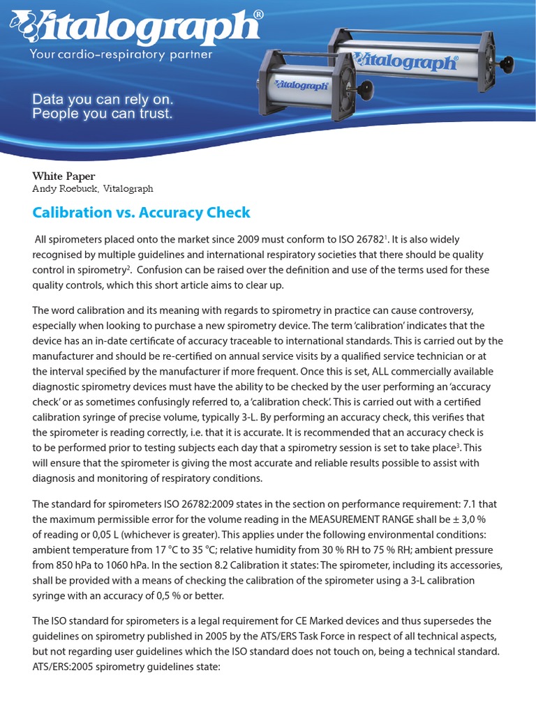 Calibration Vs Accuracy PDF Calibration Accuracy And Precision
