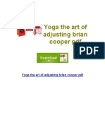 Yoga The Art of Adjusting Brian Cooper PDF