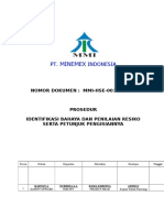 MMI-HSE-001-SOP 01 Identifikasi Penilaian Bahaya Dan Resiko Serta Petunjuk Pengisiannya 01