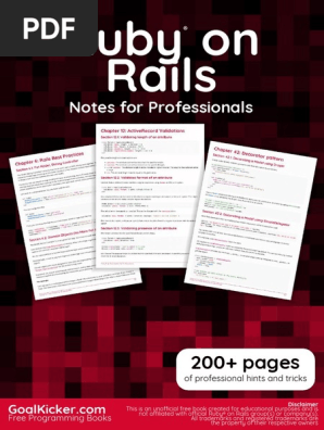 Ruby On Rails Notes For Professionals Ruby On Rails Hypertext Transfer Protocol