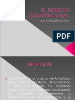 El Derecho Constitucional y La Constitución.