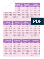 Calendário 2018