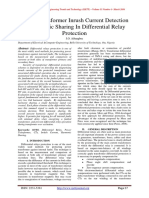 Power Transformer Inrush Current Detection & Harmonic Sharing in Differential Relay Protection