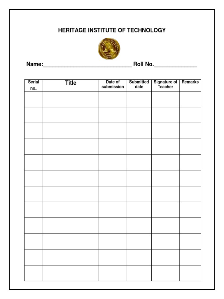 Heritage Institute Submission Form | PDF