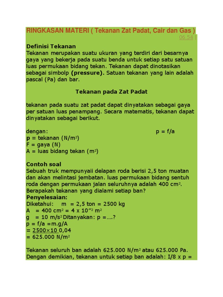 18 Contoh Soal Zat Padat Kumpulan Contoh Soal