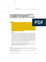 2016 - Las Teorías Implícitas de Enseñanza y Aprendizaje de Profesores de Primaria y Sus Prácticas Docentes