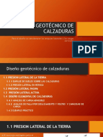 Diseño Geotécnico de Calzaduras 