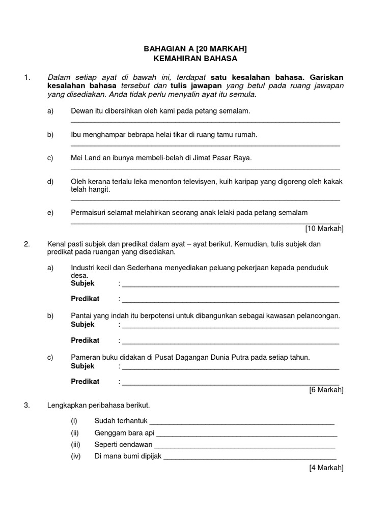 Mocks 2 BM pt3 | PDF | Bisnis