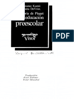 La Teor A de Piaget y La Educaci N Preescolar