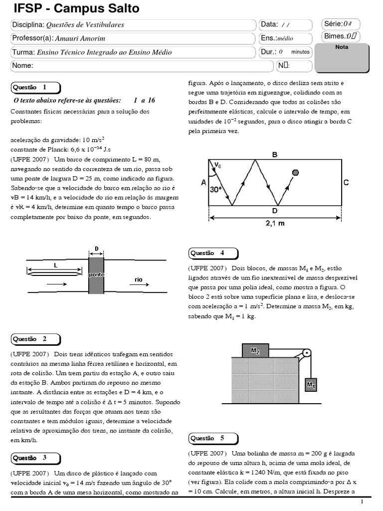 Exercicios de Fisica BRASIL PDF | PDF, image size:768x1024
