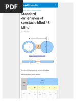 Standard Dimensions of Spectacle Blind - 8 Blind - EnggCyclopedia PDF