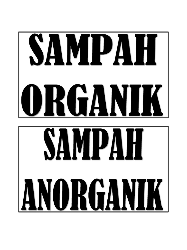 Samph Organik Anorganik