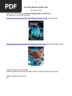 AS Level Biology Notes 2015 PDF