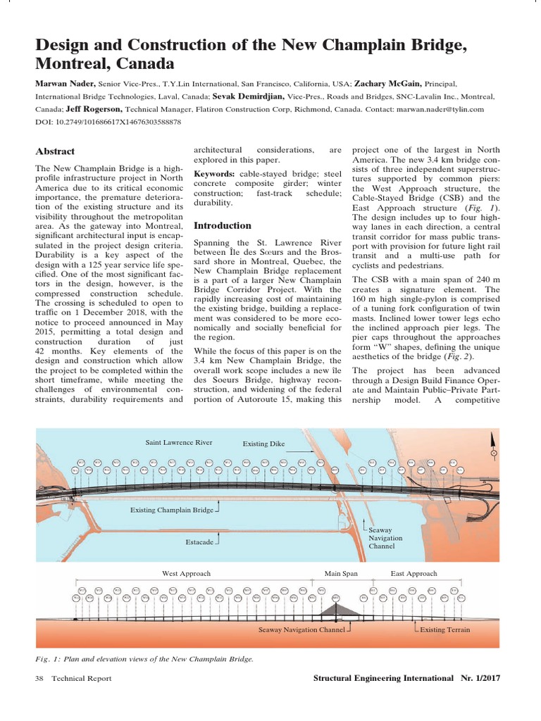 New Champlain Bridge Design Standards | PDF | Deep Foundation | Precast ...