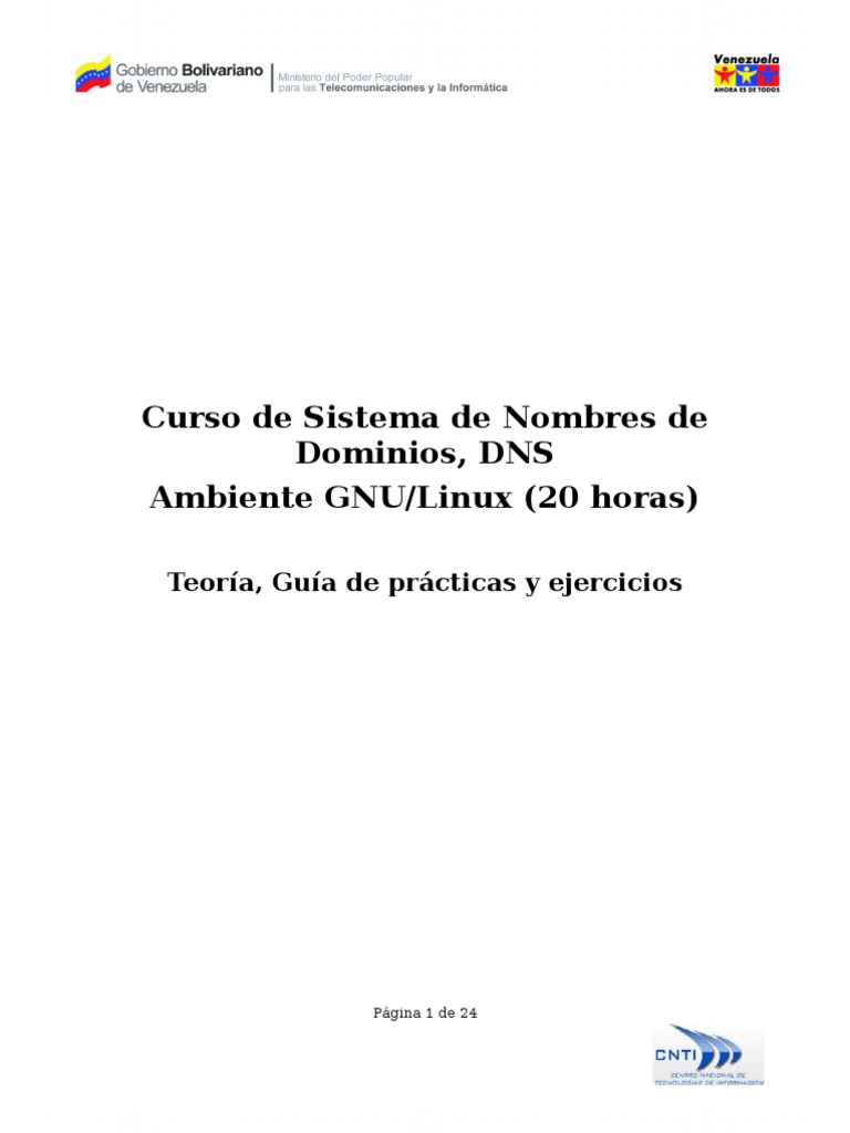 Manual DNS | PDF | sistema de nombres de dominio | Red de área amplia