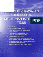 Asuhan Keperawatan Klien Dengan Kebutuhan Istirahat Tidur