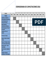 Cronograma de Capacitaciones 2016