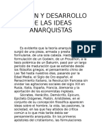 Origen y Desarrollo de Las Ideas Anarquistas