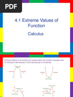 4.1 Extreme Values of Functions