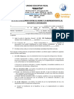 Acta de Compromiso Bajo Rendimiento