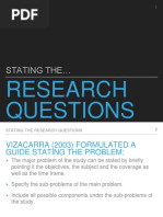 Statement of The Problem | PDF | Question | Qualitative Research