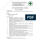 Uraian Tugas Kepala Puskesmas Dan Penanggungjawab Program Pelaksanaa