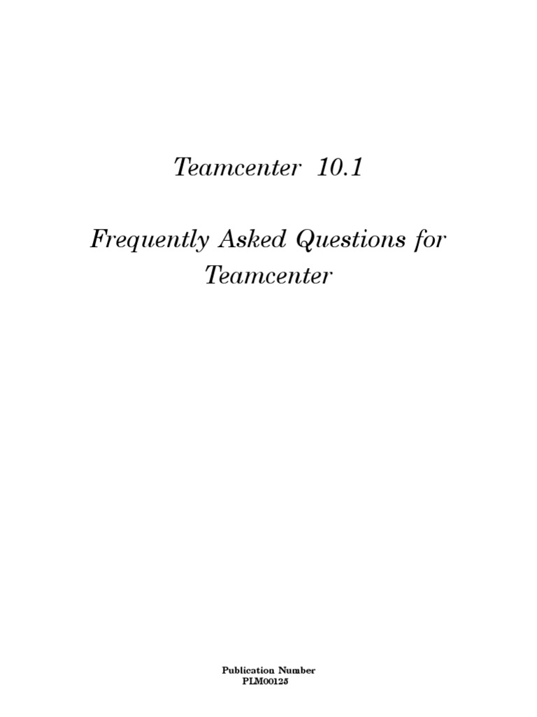 Faq Teamcenter | PDF | Hyperlink | Html