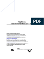 VCE Physics Assessment Handbook 2013-2016