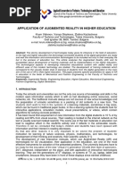 Application of Augmented Reality in High PDF