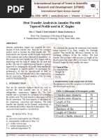 Heat Transfer Analysis in Annular Fin with Tapered Profile used in IC Engine