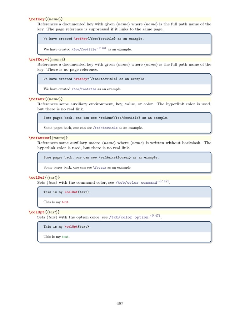Documenting Key References and Colors | PDF