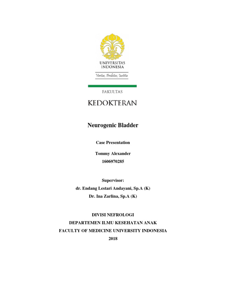 Neurogenic Bladder Case Study Overview | PDF | Urinary Incontinence ...