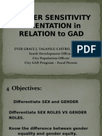 Gender Sensitivity Orientation in Relation To GAD