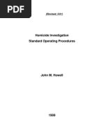 Homicide Investigation Standard Operating Procedures: (Revised 3/01)