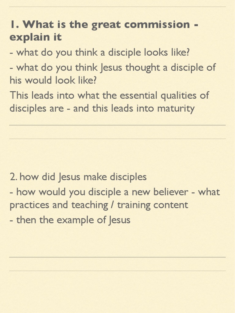 Making Disciples Introduction Part 2/2 | PDF | Disciple (Christianity ...