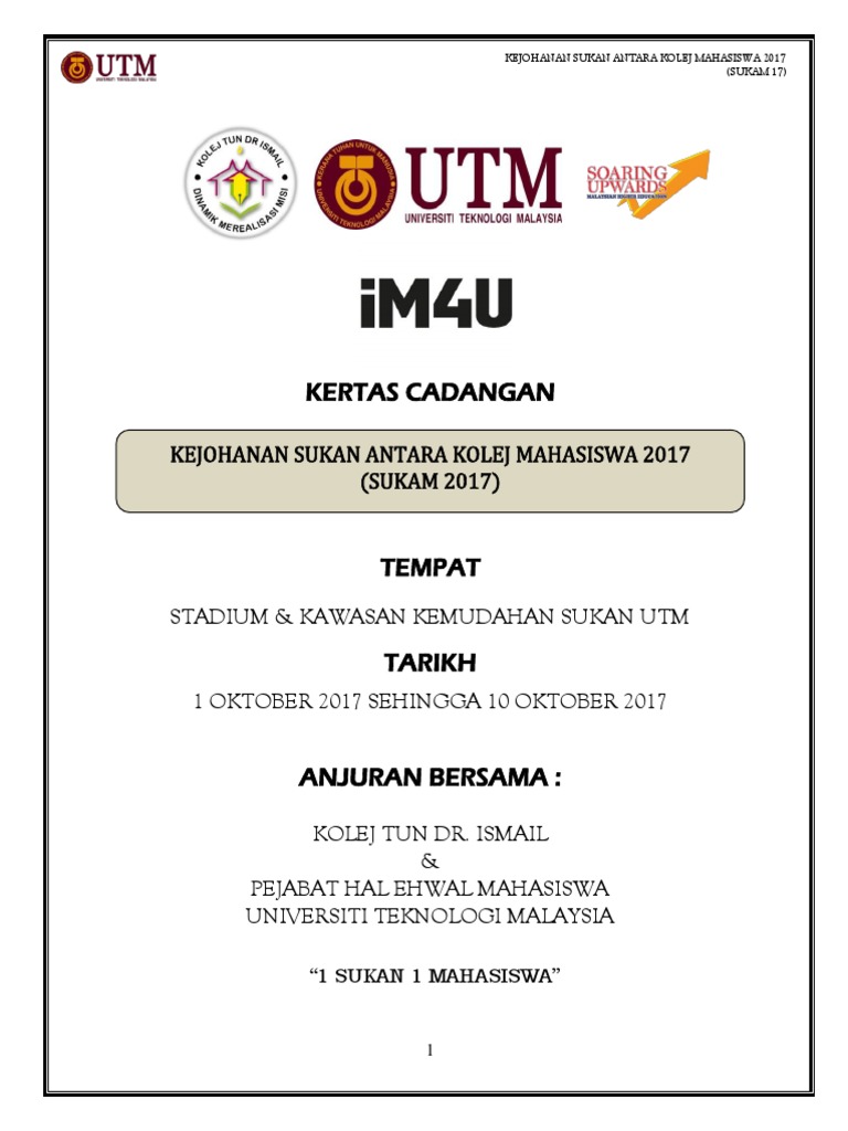 Kejohanan Sukan Mahasiswa UTM | PDF