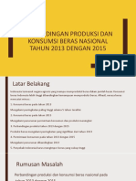 Produksi dan konsumsi beras 2013-2015