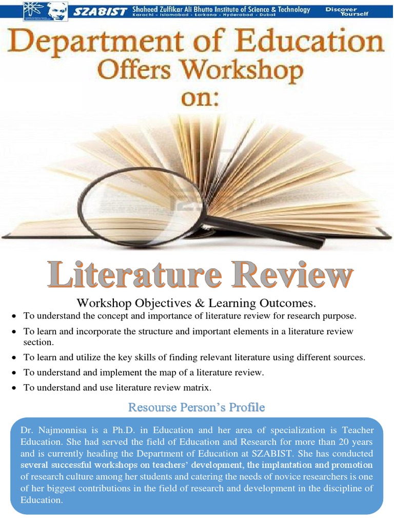 workshop on literature review