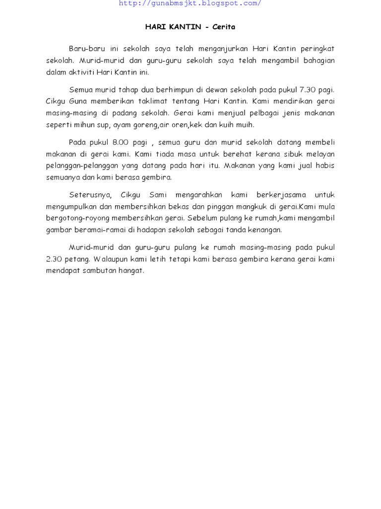 Hari Kantin Cerita Pdf Pdf