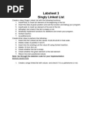 Labsheet 3 Singly Linked List