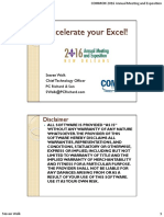 Accelerate Your Excel