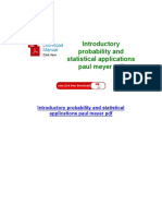 Introductory Probability and Statistical Applications Paul Meyer PDF