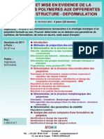 Formation Continue Analyse Structure Des Polymeres on 2011