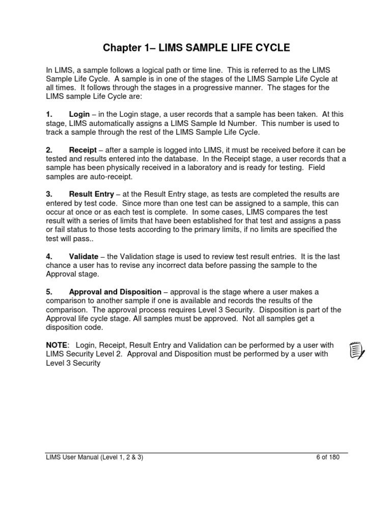 LIMS Sample Life Cycle Explained | PDF | Business | Technology ...