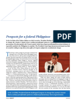 Prospects For A Federal Philippines: Political