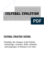 Cultural Evolution