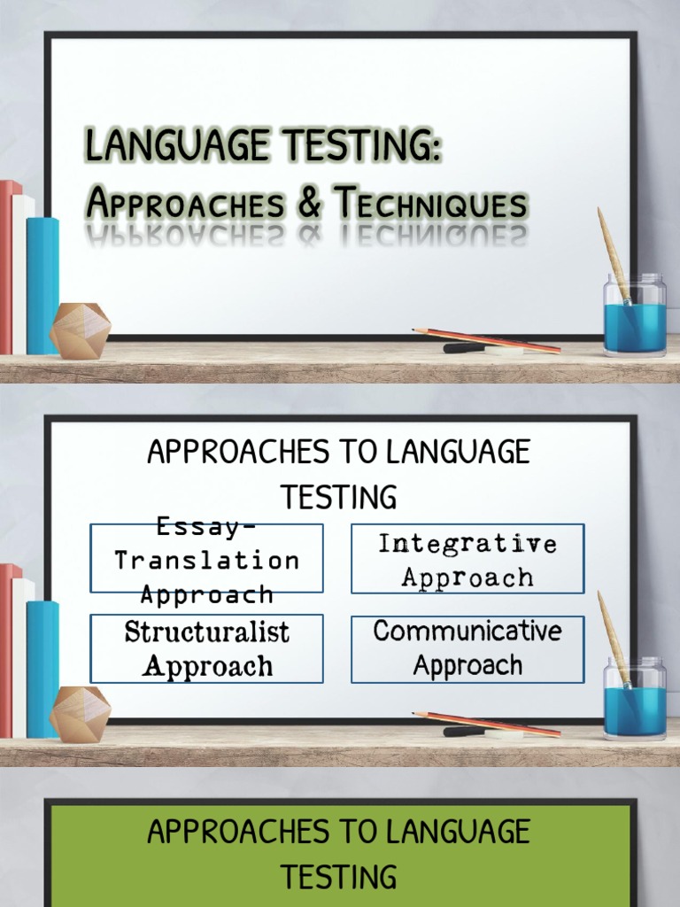 Approaches To Language Testing | PDF | Translations | Test (Assessment)