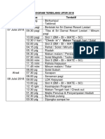 Tentatif Program Terbilang Upsr 2018