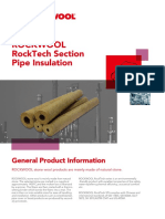 Rockwool Rocktech Section Pipe Insulation: General Product Information