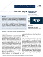 Congenital Bilateral Choanal Atresia: A Rare Case